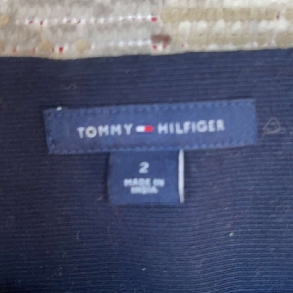 🐣💕 Tommy Hilfiger Sleeveless Navy White Dress - 2 - Picture 5 of 7